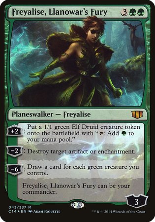 Freyalise, Llanowar's Fury (Commander 2014) [Commander 2014 Oversized] | Exor Games New Glasgow