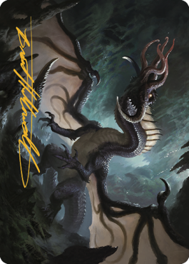 Brainstealer Dragon Art Card (Gold-Stamped Signature) [Commander Legends: Battle for Baldur's Gate Art Series] | Exor Games New Glasgow