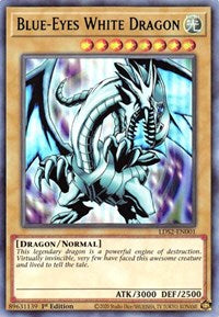 Blue-Eyes White Dragon (Green) [LDS2-EN001] Ultra Rare | Exor Games New Glasgow