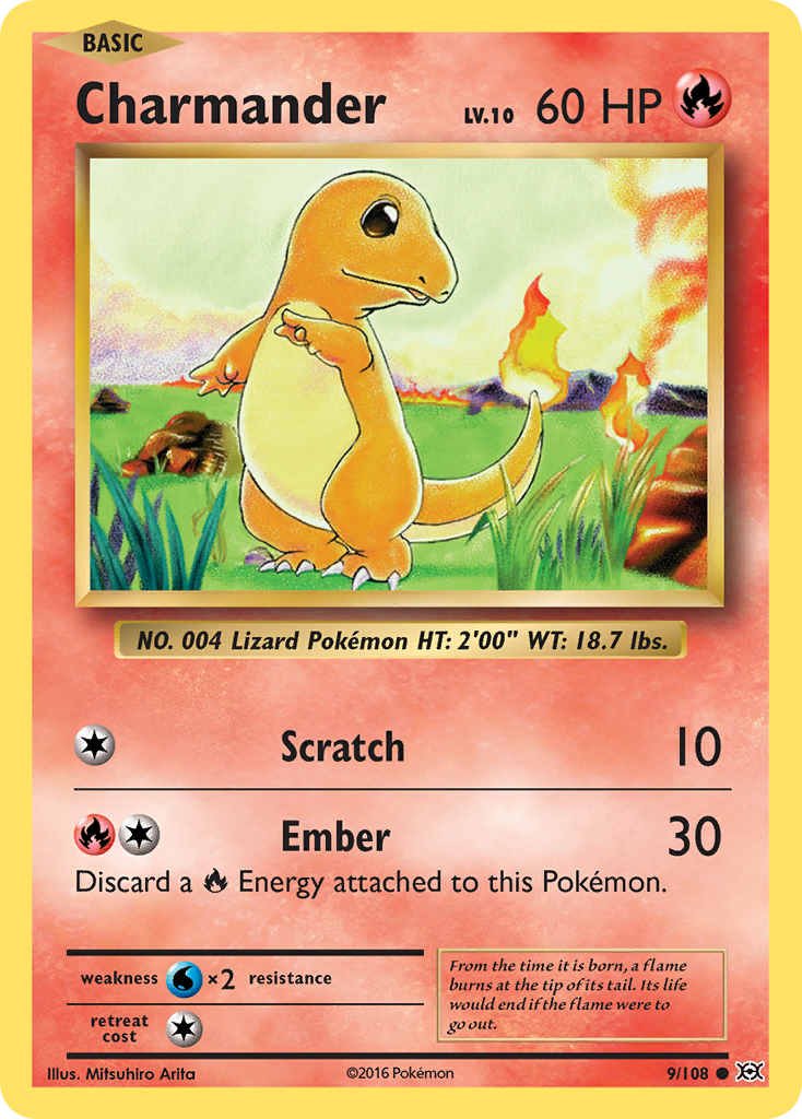 Charmander (9/108) [XY: Evolutions] | Exor Games New Glasgow