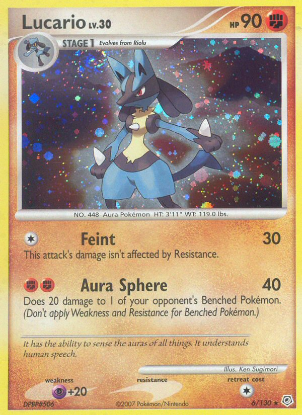 Lucario (6/130) [Diamond & Pearl: Base Set] | Exor Games New Glasgow