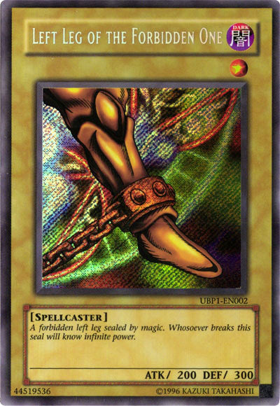 Left Leg of the Forbidden One [UBP1-EN002] Secret Rare | Exor Games New Glasgow