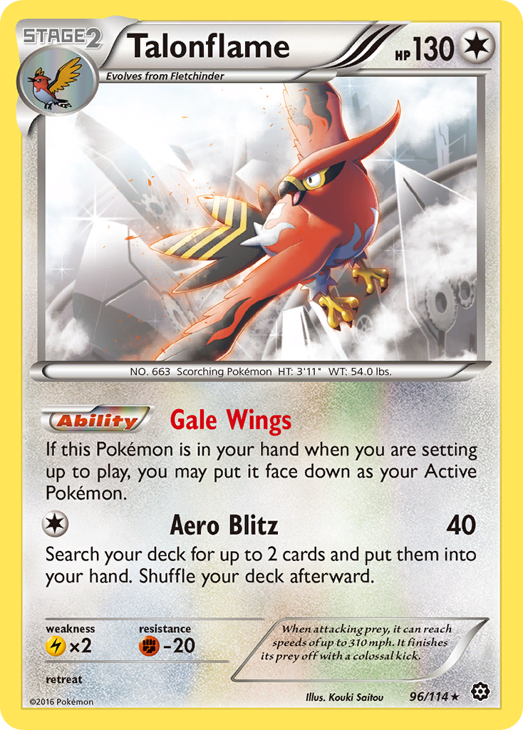 Talonflame (96/114) [XY: Steam Siege] | Exor Games New Glasgow