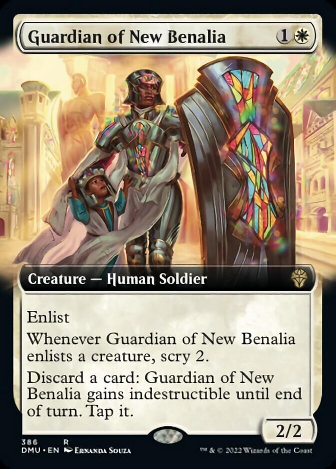 Guardian of New Benalia (Extended Art) [Dominaria United] | Exor Games New Glasgow