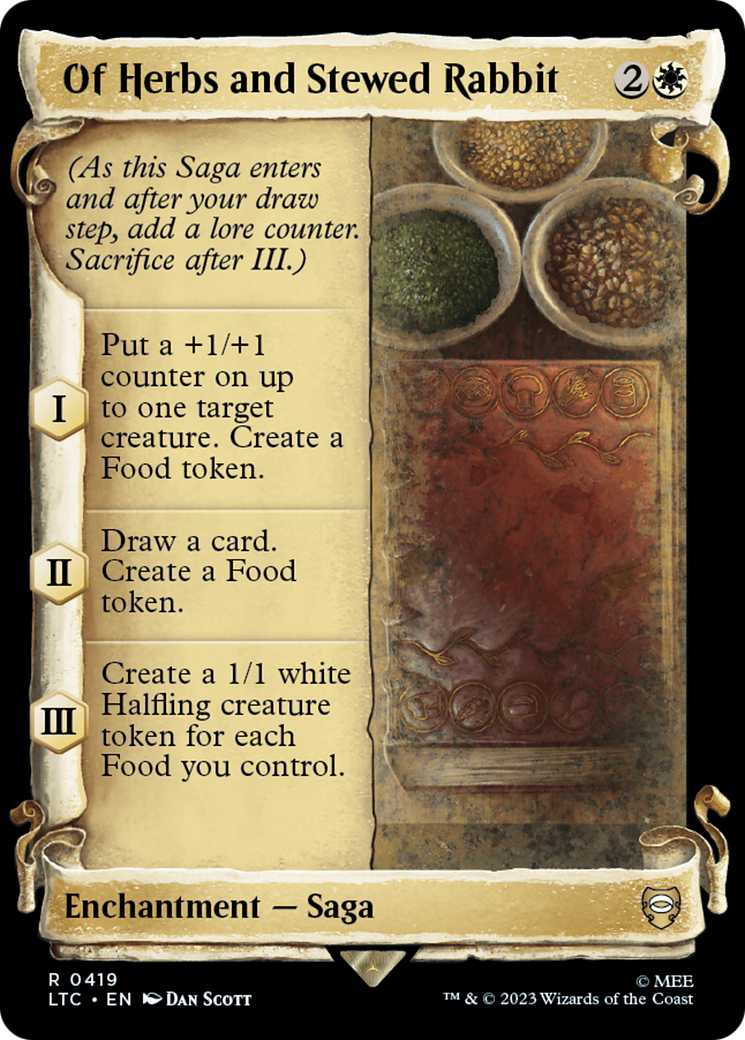 Of Herbs and Stewed Rabbit [The Lord of the Rings: Tales of Middle-Earth Commander Showcase Scrolls] | Exor Games New Glasgow