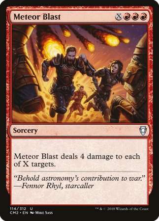 Meteor Blast [Commander Anthology Volume II] | Exor Games New Glasgow