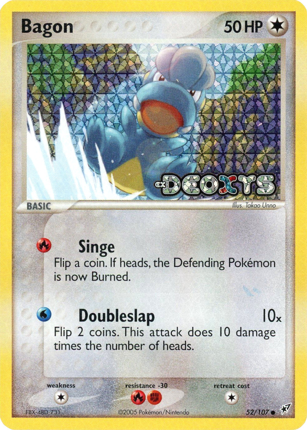 Bagon (52/107) (Stamped) [EX: Deoxys] | Exor Games New Glasgow