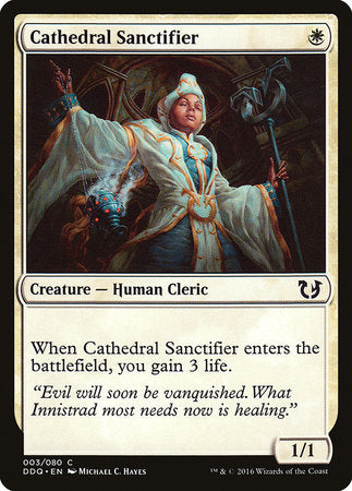 Cathedral Sanctifier [Duel Decks: Blessed vs. Cursed] | Exor Games New Glasgow