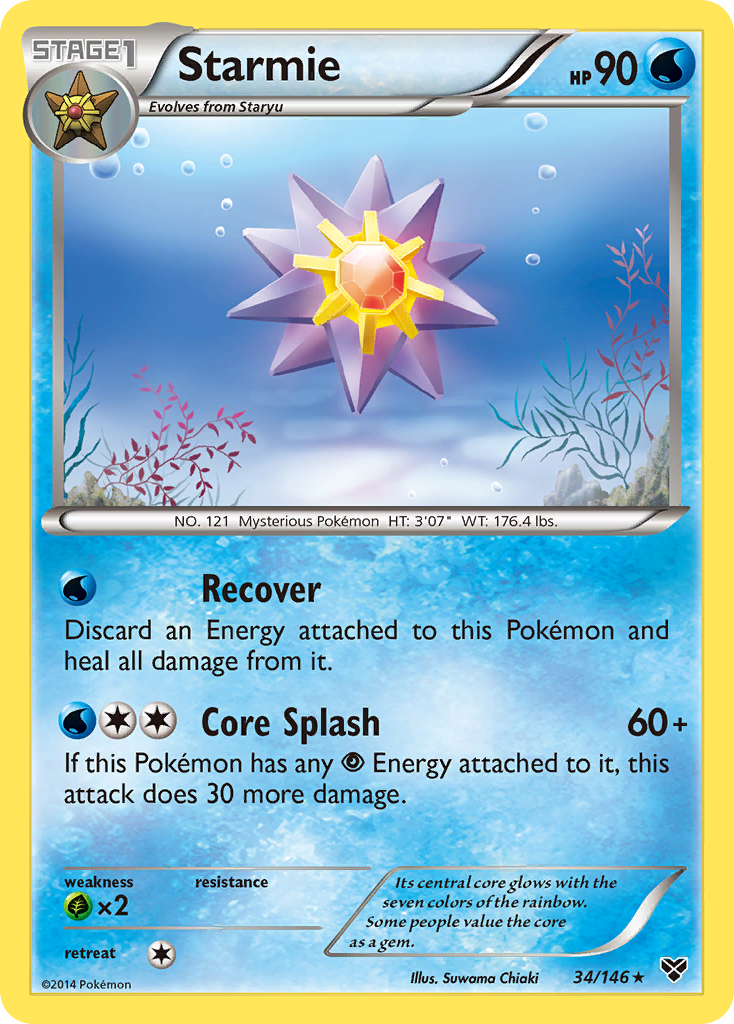 Starmie (34/146) [XY: Base Set] | Exor Games New Glasgow