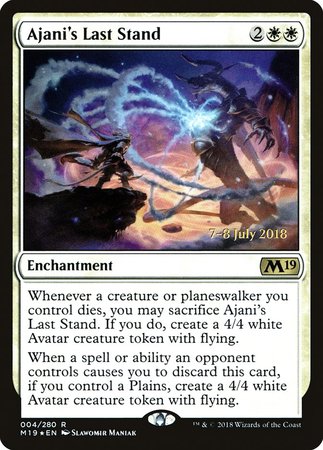 Ajani's Last Stand [Core Set 2019 Promos] | Exor Games New Glasgow