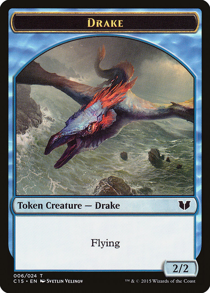 Drake // Elemental (020) Double-Sided Token [Commander 2015 Tokens] | Exor Games New Glasgow