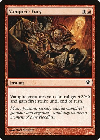 Vampiric Fury [Innistrad] | Exor Games New Glasgow