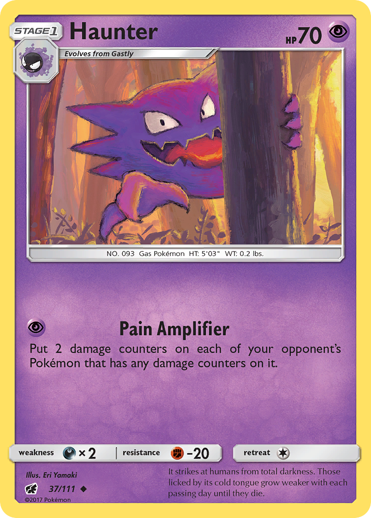 Haunter (37/111) [Sun & Moon: Crimson Invasion] | Exor Games New Glasgow