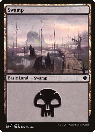 Swamp (303) [Commander 2017] | Exor Games New Glasgow