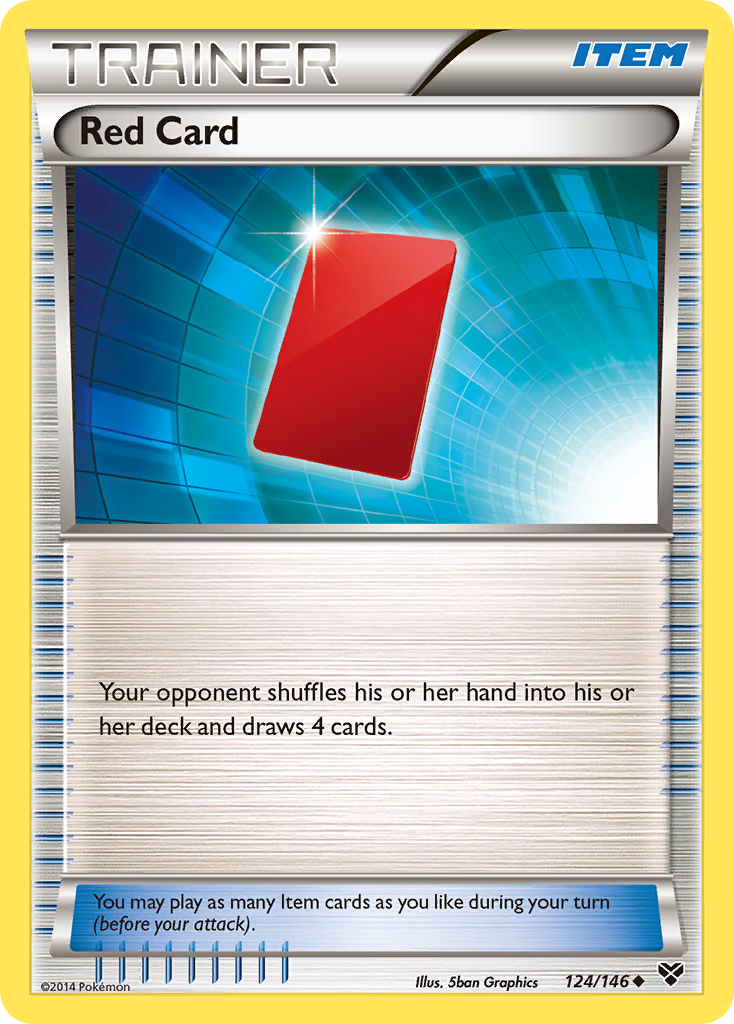 Red Card (124/146) [XY: Base Set] | Exor Games New Glasgow