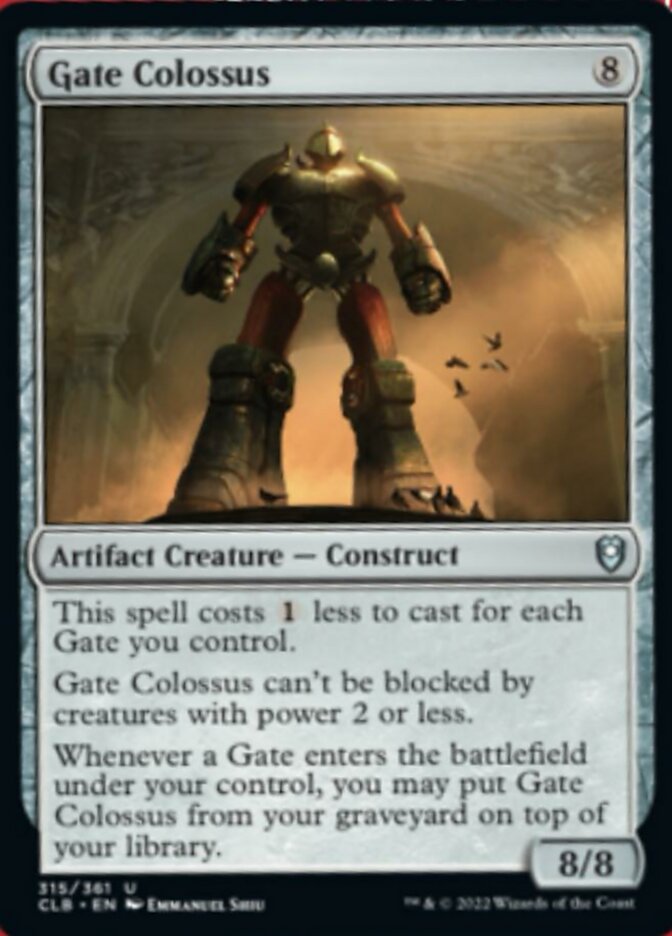 Gate Colossus [Commander Legends: Battle for Baldur's Gate] | Exor Games New Glasgow