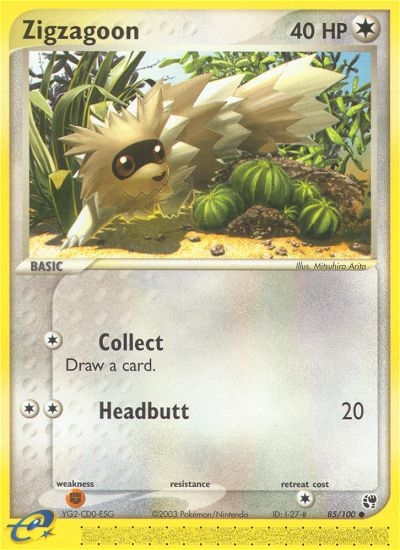 Zigzagoon (85/100) [EX: Sandstorm] | Exor Games New Glasgow