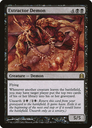 Extractor Demon [Commander 2011] | Exor Games New Glasgow