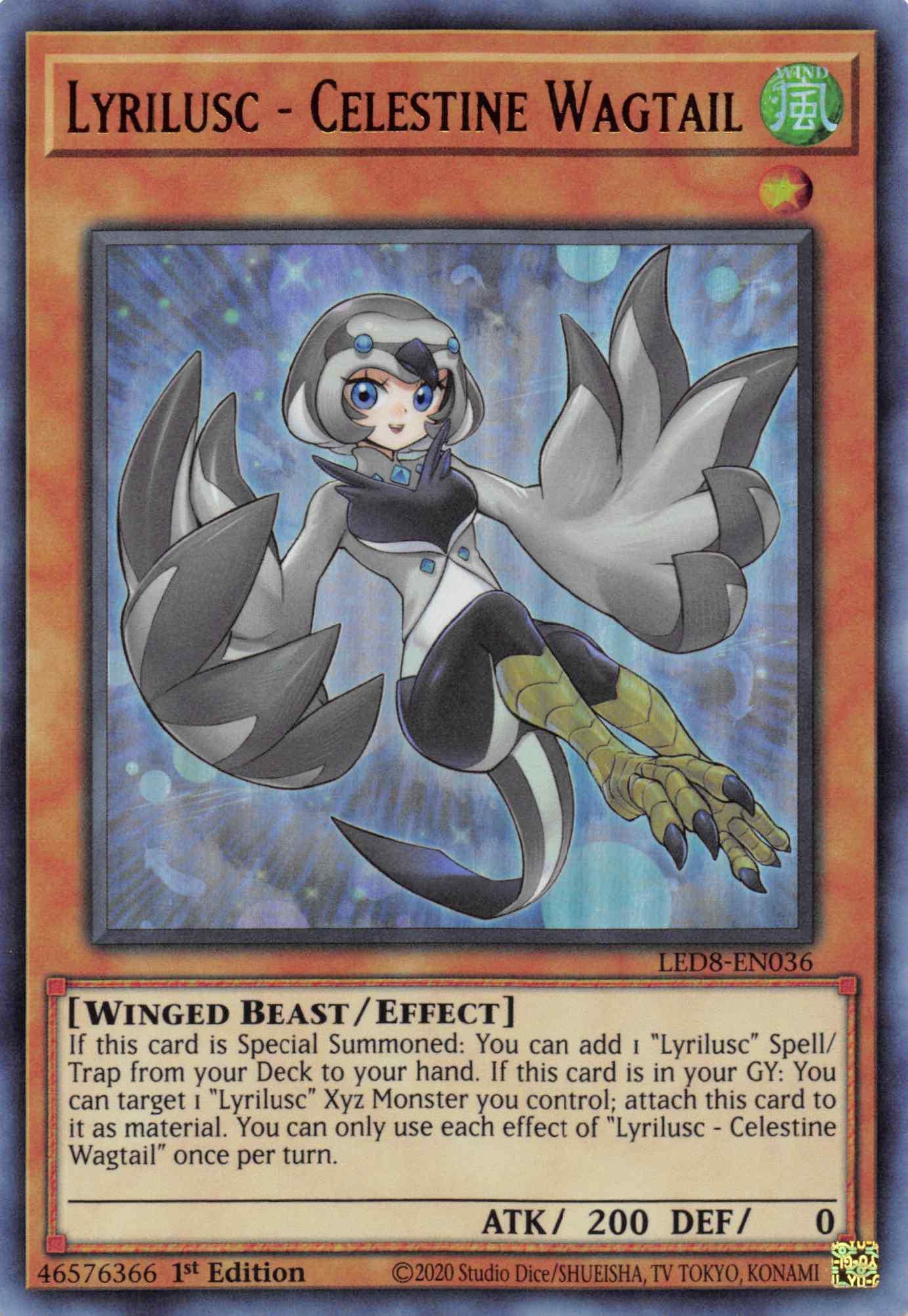 Lyrilusc - Celestine Wagtail [LED8-EN036] Ultra Rare | Exor Games New Glasgow