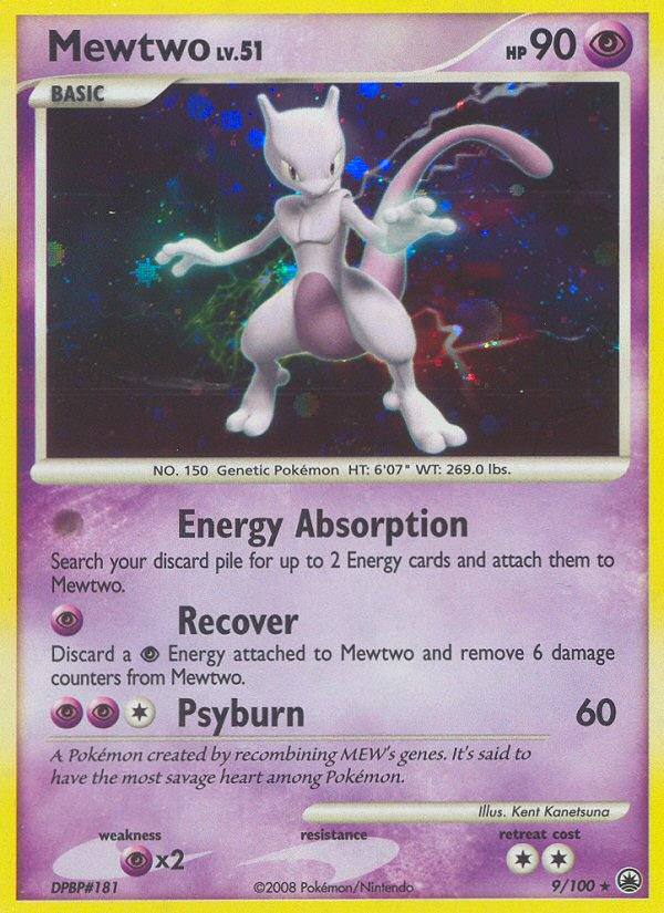 Mewtwo (9/100) [Diamond & Pearl: Majestic Dawn] | Exor Games New Glasgow