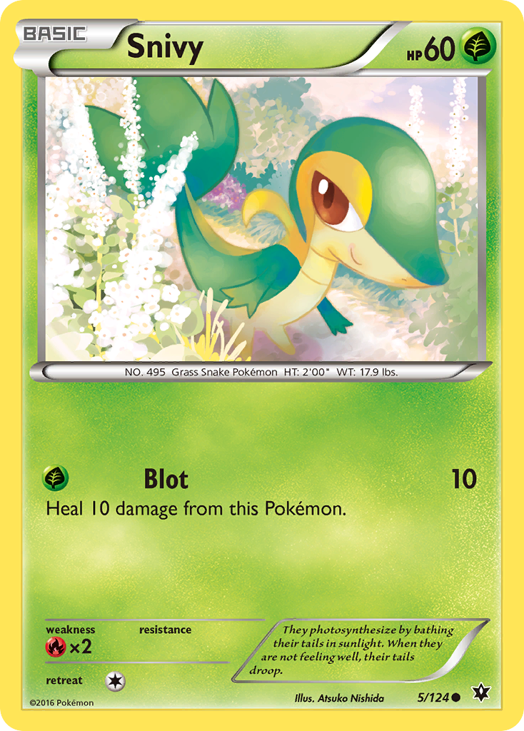 Snivy (5/124) [XY: Fates Collide] | Exor Games New Glasgow