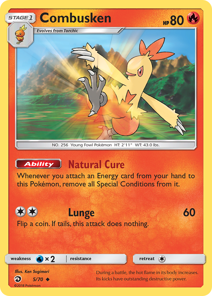 Combusken (5/70) [Sun & Moon: Dragon Majesty] | Exor Games New Glasgow