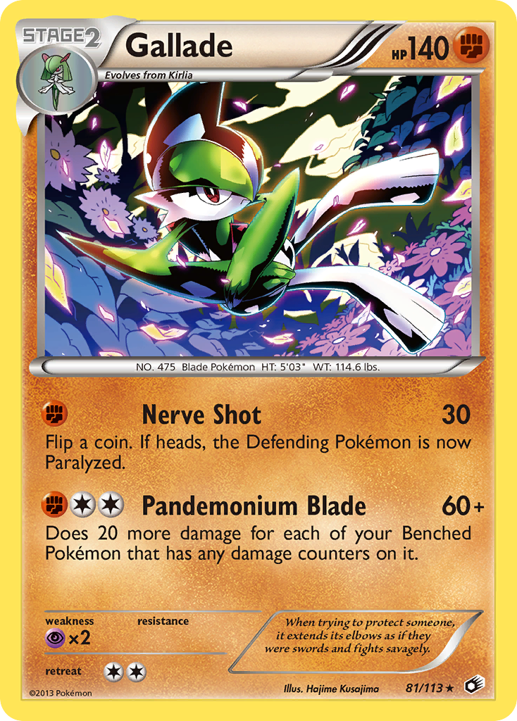 Gallade (81/113) [Black & White: Legendary Treasures] | Exor Games New Glasgow