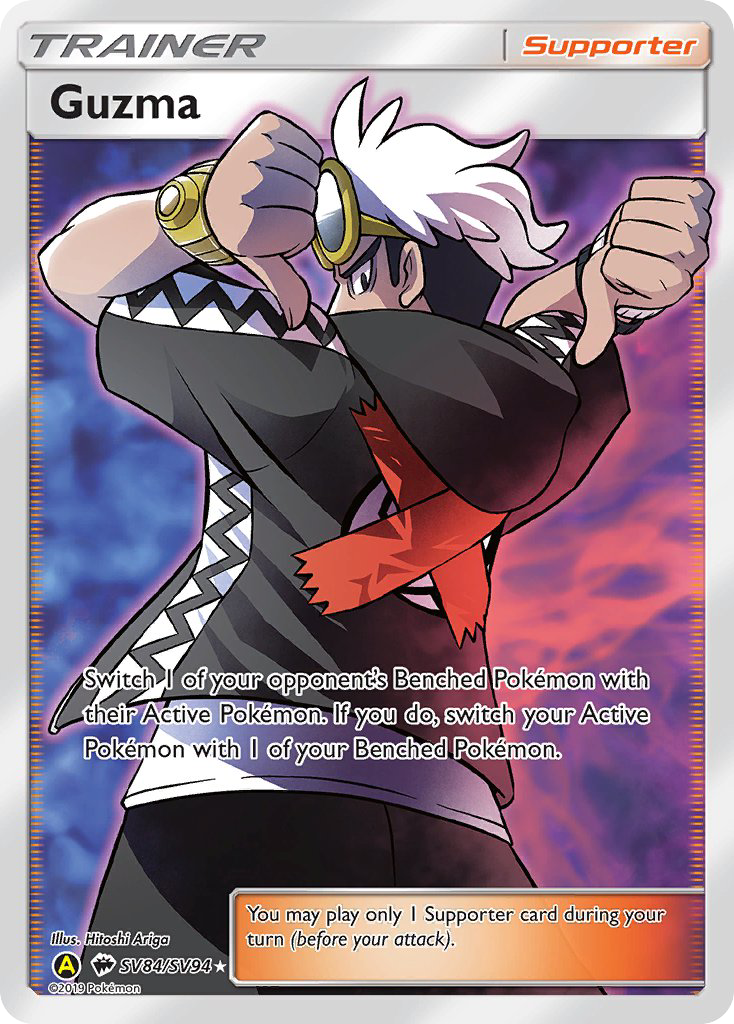 Guzma (SV84/SV94) [Sun & Moon: Hidden Fates - Shiny Vault] | Exor Games New Glasgow