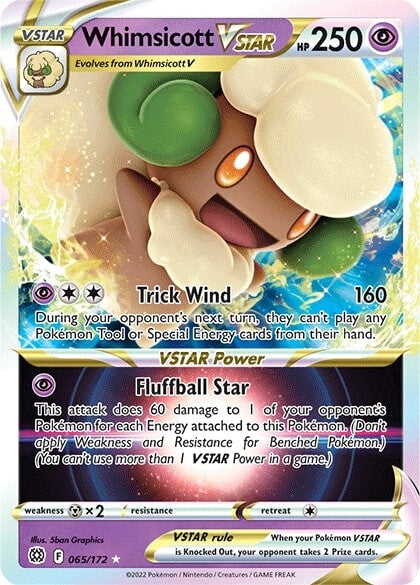 Whimsicott VSTAR (065/172) [Sword & Shield: Brilliant Stars] | Exor Games New Glasgow