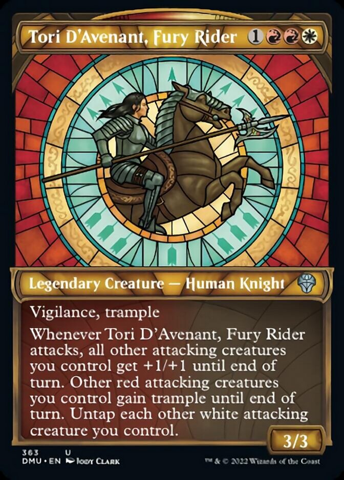 Tori D'Avenant, Fury Rider (Showcase Textured) [Dominaria United] | Exor Games New Glasgow