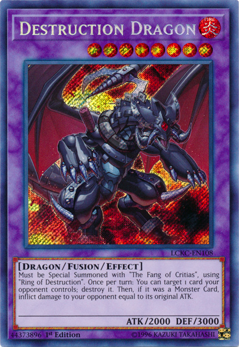 Destruction Dragon [LCKC-EN108] Secret Rare | Exor Games New Glasgow