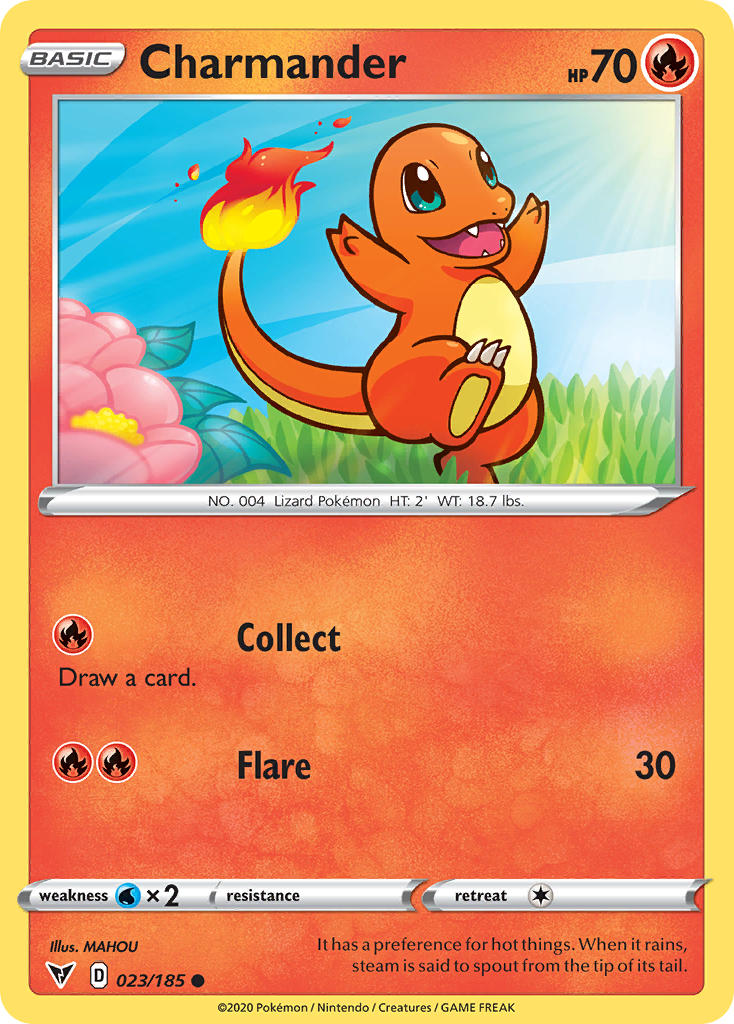 Charmander (023/185) [Sword & Shield: Vivid Voltage] | Exor Games New Glasgow