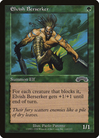 Elvish Berserker [Exodus] | Exor Games New Glasgow