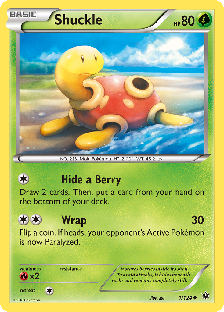 Shuckle (1/124) [XY: Fates Collide] | Exor Games New Glasgow