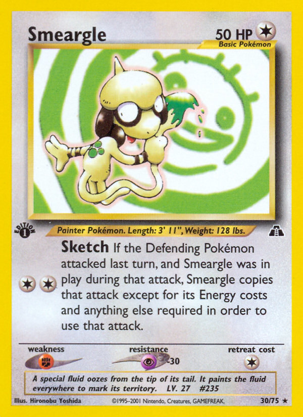 Smeargle (30/75) [Neo Discovery 1st Edition] | Exor Games New Glasgow