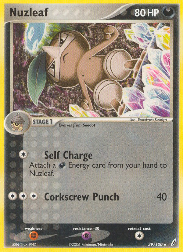 Nuzleaf (39/100) [EX: Crystal Guardians] | Exor Games New Glasgow