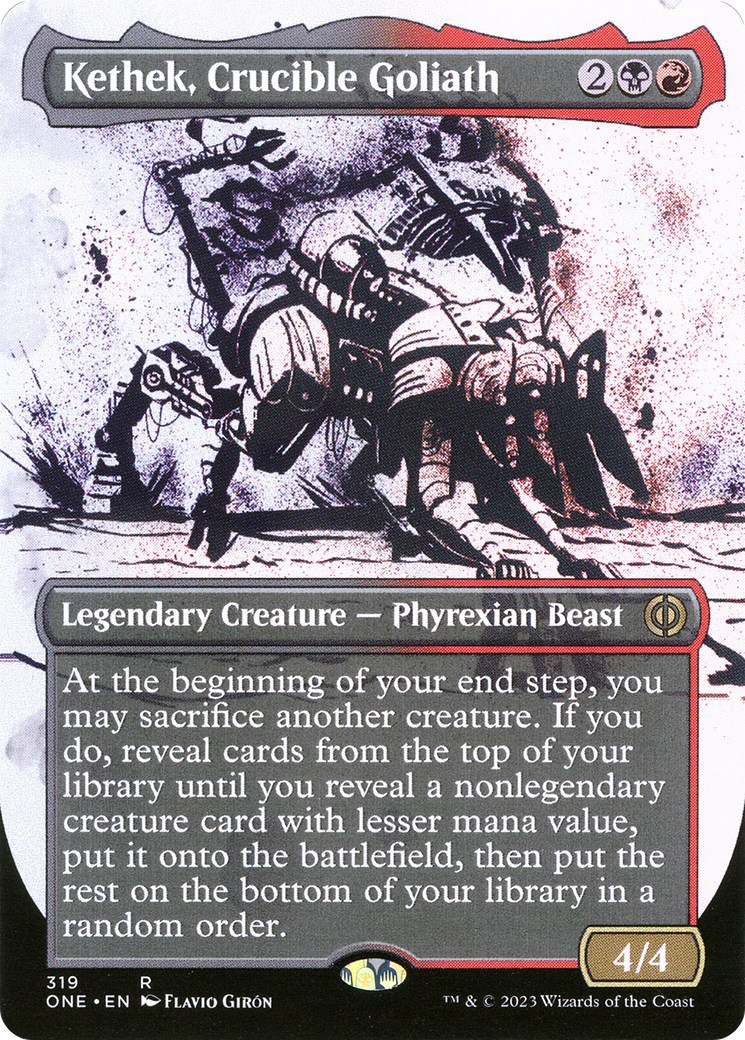 Kethek, Crucible Goliath (Borderless Ichor) [Phyrexia: All Will Be One] | Exor Games New Glasgow