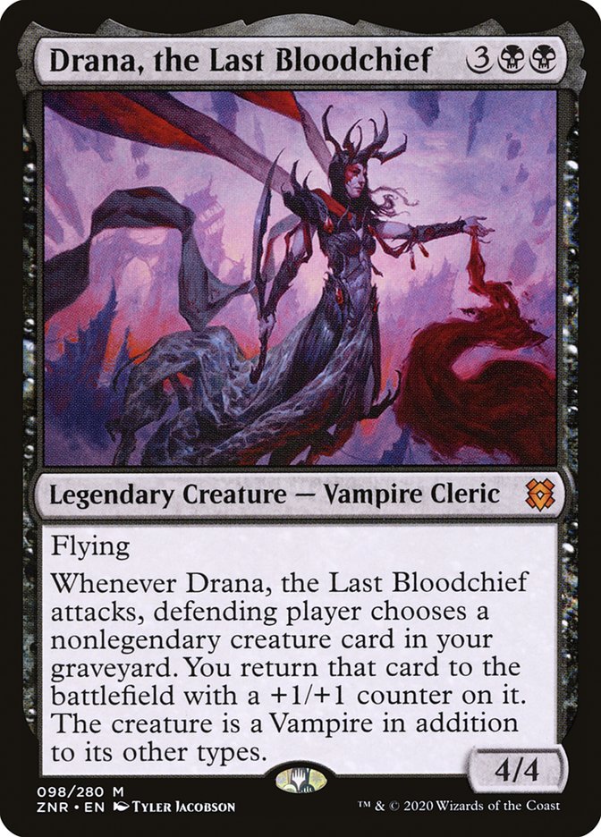 Drana, the Last Bloodchief [Zendikar Rising] | Exor Games New Glasgow