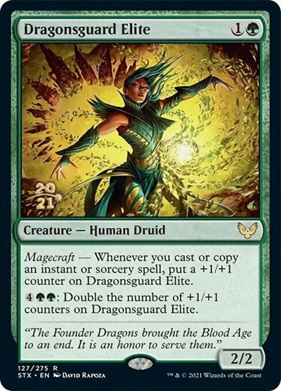 Dragonsguard Elite [Strixhaven: School of Mages Prerelease Promos] | Exor Games New Glasgow