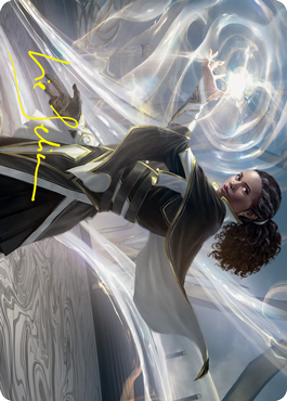 Clever Lumimancer Art Card (Gold-Stamped Signature) [Strixhaven: School of Mages Art Series] | Exor Games New Glasgow