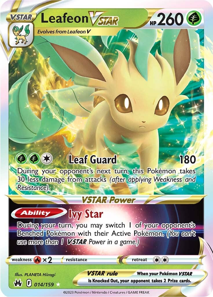 Leafeon VSTAR (014/159) [Sword & Shield: Crown Zenith] | Exor Games New Glasgow