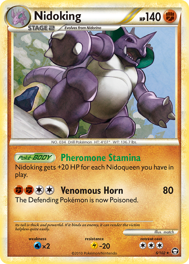 Nidoking (6/102) [HeartGold & SoulSilver: Triumphant] | Exor Games New Glasgow