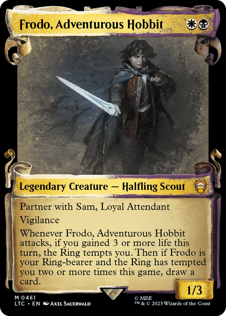 Frodo, Adventurous Hobbit [The Lord of the Rings: Tales of Middle-Earth Commander Showcase Scrolls] | Exor Games New Glasgow