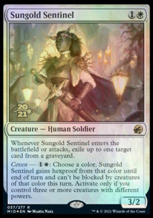 Sungold Sentinel [Innistrad: Midnight Hunt Prerelease Promos] | Exor Games New Glasgow