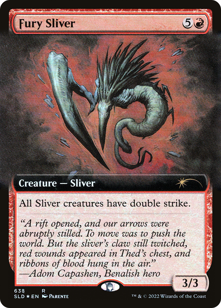 Fury Sliver (Extended Art) [Secret Lair Drop Promos] | Exor Games New Glasgow