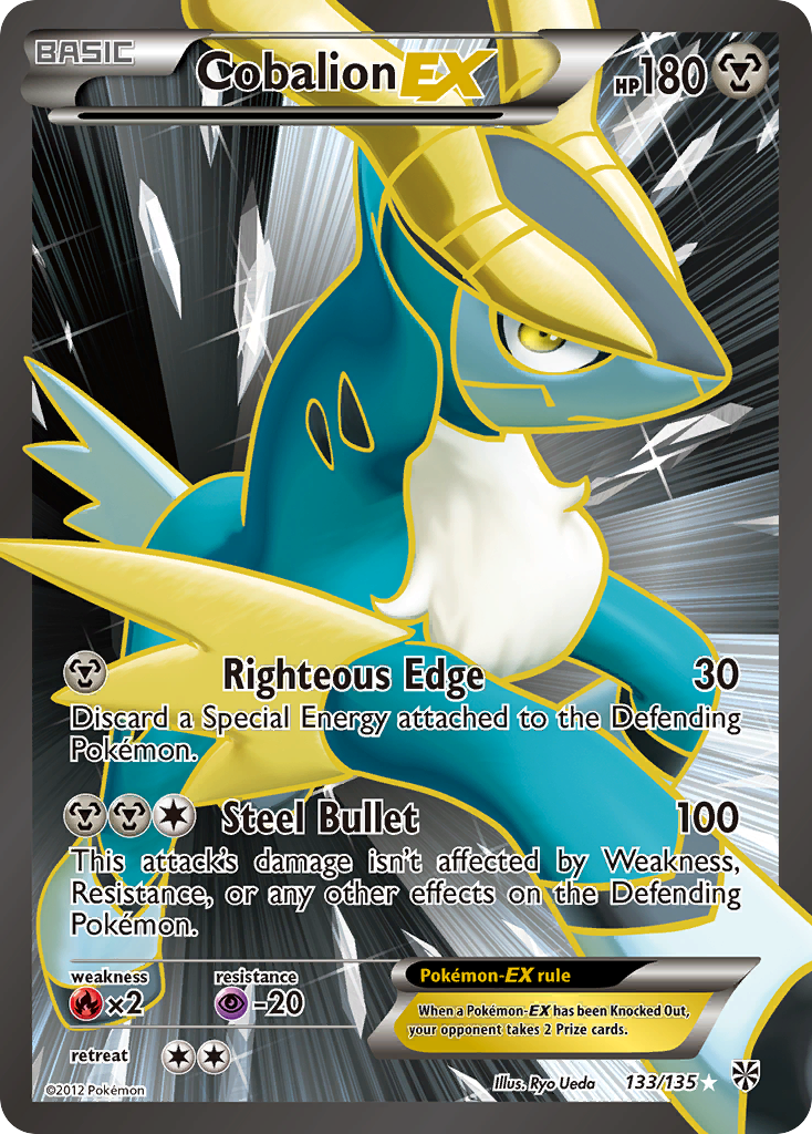 Cobalion EX (133/135) [Black & White: Plasma Storm] | Exor Games New Glasgow