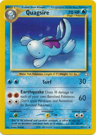 Quagsire (45/111) [Neo Genesis Unlimited] | Exor Games New Glasgow