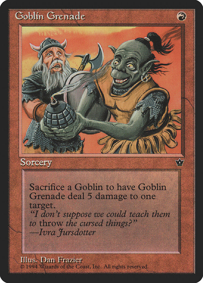 Goblin Grenade (Dan Frazier) [Fallen Empires] | Exor Games New Glasgow