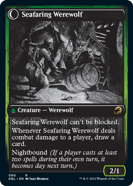 Suspicious Stowaway // Seafaring Werewolf [Innistrad: Double Feature] | Exor Games New Glasgow