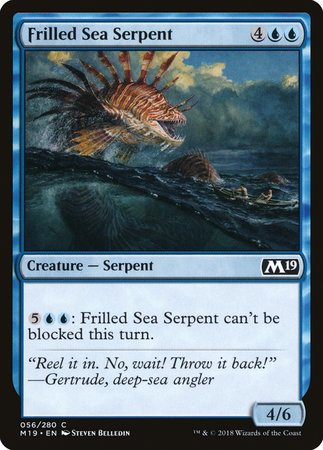 Frilled Sea Serpent [Core Set 2019] | Exor Games New Glasgow